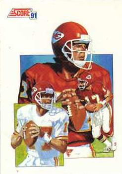 Steve DeBerg Kansas City Chiefs 1991 Score NFL The Leader #662